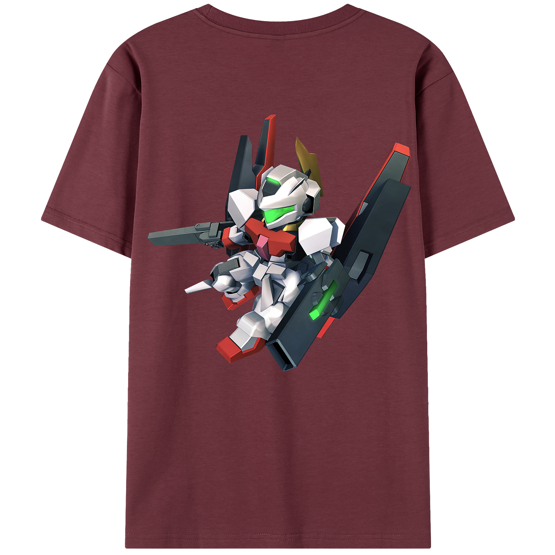 （画像用） 機動戦士ガンダム Mobile Suit Gundam 綿100％半袖Tシャツ（背面プリント）